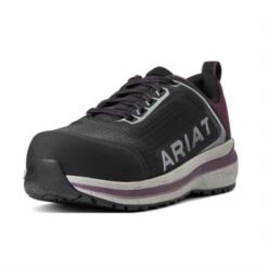 Women's Ariat Outpace Composite Toe -Work Shoe Store 0 650 ariat outpace composite toe black shadow purple