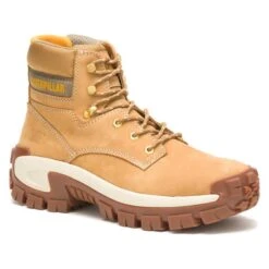 Men's CAT Invader Hi Steel Toe Boots -Work Shoe Store 0 650 cat invader hi steel toe boots honey reset