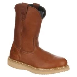 New Arrival 13 Men's Georgia 10" Wedge Wellington Pull-On Steel Toe Boots