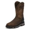 Men's Justin Original Work Boots 11" Driscoll Square Toe ST