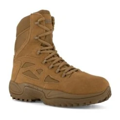 Men's Reebok 8" Rapid Response RB Composite Toe Side-Zip Boots -Work Shoe Store 0 650 reebok 8 rapid response rb composite toe side zip coyote brown