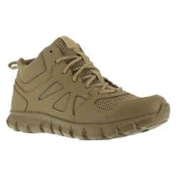 Men's Reebok Sublite Cushion Tactical Mid Boots -Work Shoe Store 0 650 reebok sublite cushion tactical mid coyote
