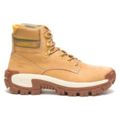Men's CAT Invader Hi Steel Toe Boots -Work Shoe Store 1 650 cat invader hi steel toe boots honey reset