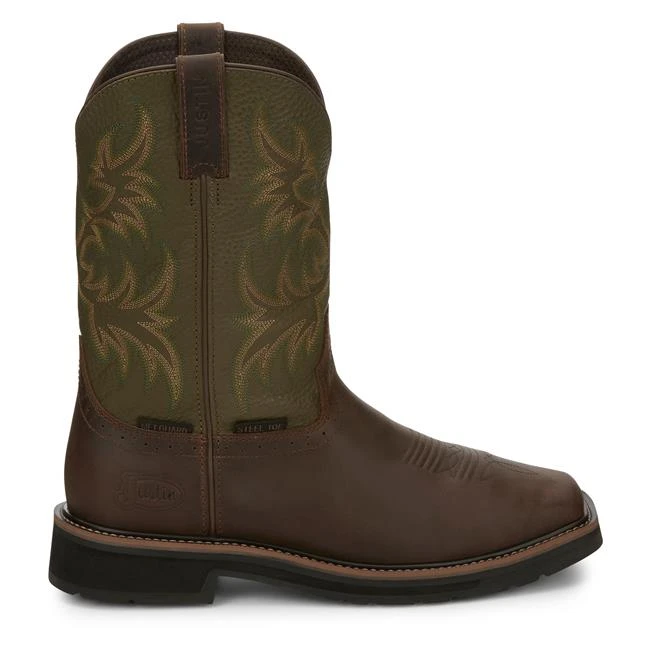 Men's Justin Original Work Boots 11" Keavan Met Guard Steel Toe Waterproof 2 Men's Justin Original Work Boots 11" Keavan Met Guard Steel Toe Waterproof - Image 2