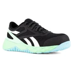 Women's Reebok Nanoflex TR Work Composite Toe -Work Shoe Store 1 650 reebok nanoflex tr work composite toe black seafoam green white