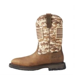 Men's Ariat WorkHog Patriot Steel Toe Boots -Work Shoe Store 2 650 ariat workhog patriot steel toe boots earth sand camo sand camo print
