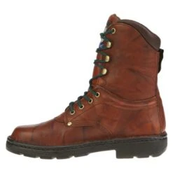 Men's Georgia 8" Eagle Light Boots -Work Shoe Store 2 650 georgia 8 eagle light russet wildwood