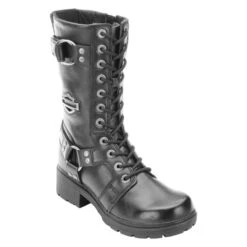 Women's Harley Davidson Footwear Eda Side-Zip Boots -Work Shoe Store 2 650 harley davidson footwear eda side zip black