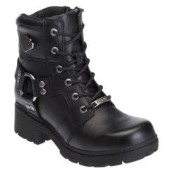 Women's Harley Davidson Footwear Jocelyn Side-Zip Boots -Work Shoe Store 2 650 harley davidson footwear jocelyn side zip black