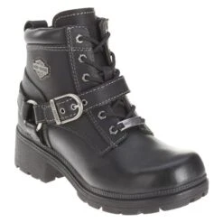 Women's Harley Davidson Tegan Side-Zip Boots -Work Shoe Store 2 650 harley davidson tegan side zip black