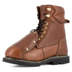 Men's Iron Age 8" Groundbreaker External Met Guard Steel Toe Boots -Work Shoe Store 2 650 iron age 8 groundbreaker external met guard steel toe boots brown