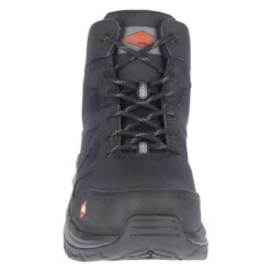 Men's Merrell Work Fullbench Speed Mid Carbon Toe Boots -Work Shoe Store 2 650 merrell work fullbench speed mid carbon toe boots black