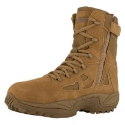 Men's Reebok 8" Rapid Response RB Composite Toe Side-Zip Boots -Work Shoe Store 2 650 reebok 8 rapid response rb composite toe side zip coyote brown