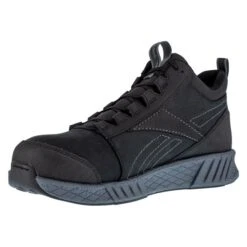 Men's Reebok Fusion Formidable Work Mid Composite Toe Boots -Work Shoe Store 2 650 reebok fusion formidable work mid composite toe boots black gray crazy horse leather