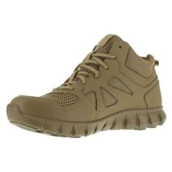 Men's Reebok Sublite Cushion Tactical Mid Boots -Work Shoe Store 2 650 reebok sublite cushion tactical mid coyote