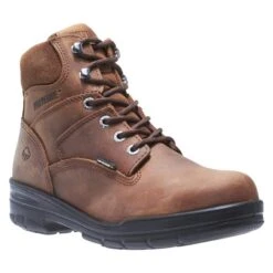 Men's Wolverine 6" Leather Durashocks Work Boots -Work Shoe Store 2 650 wolverine 6 leather durashocks work canyon