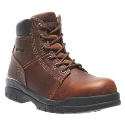 Men's Wolverine 6" Marquette Steel Toe Boots -Work Shoe Store 2 650 wolverine 6 marquette steel toe walnut