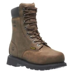 Men's Wolverine 8" McKay Steel Toe Waterproof Boots -Work Shoe Store 2 650 wolverine 8 mckay steel toe waterproof brown