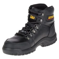 Men's CAT Outline Steel Toe Boots -Work Shoe Store 3 650 cat outline steel toe black