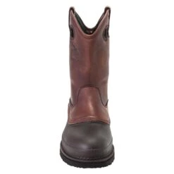 Men's Georgia 11" Mud Dog Comfort Core Pull-On Steel Toe Boots -Work Shoe Store 3 650 georgia 11 mud dog comfort core pull on steel toe soggy brown
