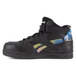 Women's Reebok BB4500 High Top Work Sneaker Composite Toe -Work Shoe Store 3 650 reebok bb4500 high top work sneaker composite toe black holographic spectrum