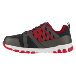 Men's Reebok SubLite Work Steel Toe -Work Shoe Store 3 650 reebok sublite work steel toe gray red