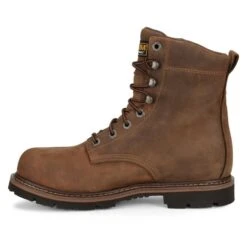 Men's Carolina 8" Installer Steel Toe Waterproof Boots -Work Shoe Store 4 650 carolina 8 installer steel toe waterproof boots brown