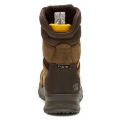 Men's CAT 8" Accomplice X Steel Toe Waterproof Boots -Work Shoe Store 4 650 cat accomplice x 8 steel toe waterproof boots real brown