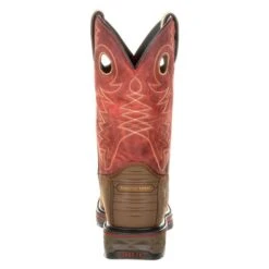 Men's Georgia 11" Carbo-Tec Square Toe Pull-On Waterproof Boots -Work Shoe Store 4 650 georgia 11 carbo tec square toe pull on waterproof brown red