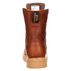 Men's Georgia 8" Wedge Steel Toe Boots -Work Shoe Store 4 650 georgia 8 wedge steel toe barracuda gold