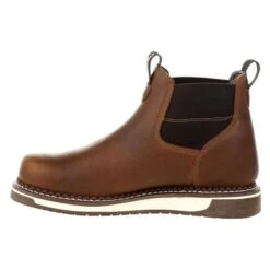 Men's Georgia Wedge Chelsea Waterproof Work Boots -Work Shoe Store 4 650 georgia wedge chelsea waterproof work boots brown