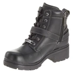 Women's Harley Davidson Tegan Side-Zip Boots -Work Shoe Store 4 650 harley davidson tegan side zip black