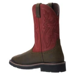 Men's Wolverine Rancher Met Guard Waterproof Boots -Work Shoe Store 4 650 wolverine rancher met guard waterproof boots brown red