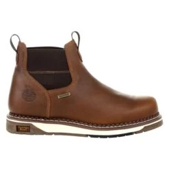 Men's Georgia Wedge Chelsea Waterproof Work Boots -Work Shoe Store 5 650 georgia wedge chelsea waterproof work boots brown
