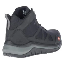 Men's Merrell Work Fullbench Speed Mid Carbon Toe Boots -Work Shoe Store 5 650 merrell work fullbench speed mid carbon toe boots black