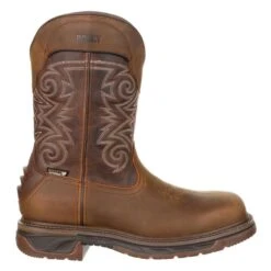 Men's Rocky Iron Skull Composite Toe Waterproof Boots -Work Shoe Store 5 650 rocky iron skull composite toe waterproof brown