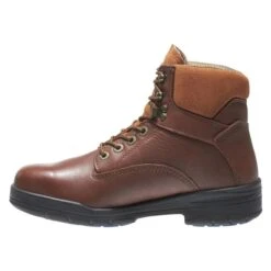 Men's Wolverine 6" Durashocks Steel Toe Boots -Work Shoe Store 5 650 wolverine 6 durashocks steel toe brown