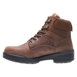 Men's Wolverine 6" Leather Durashocks Work Boots -Work Shoe Store 5 650 wolverine 6 leather durashocks work canyon