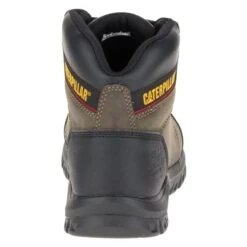 Men's CAT Outline Steel Toe Boots -Work Shoe Store 6 650 cat outline steel toe dark gull gray