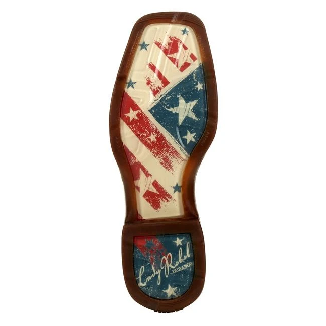 Women's Durango Lady Rebel Distressed Flag Embroidery Western Boots 7 Women's Durango Lady Rebel Distressed Flag Embroidery Western Boots - Image 7