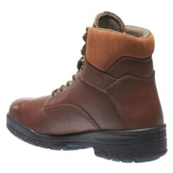 Men's Wolverine 6" Durashocks Steel Toe Boots -Work Shoe Store 6 650 wolverine 6 durashocks steel toe brown