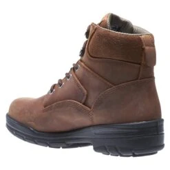Men's Wolverine 6" Leather Durashocks Work Boots -Work Shoe Store 6 650 wolverine 6 leather durashocks work canyon