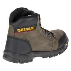 Men's CAT Outline Steel Toe Boots -Work Shoe Store 7 650 cat outline steel toe dark gull gray