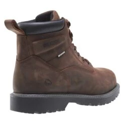 Men's Wolverine Floorhand Steel Toe Waterproof Boots -Work Shoe Store 8 650 wolverine floorhand steel toe waterproof dark brown
